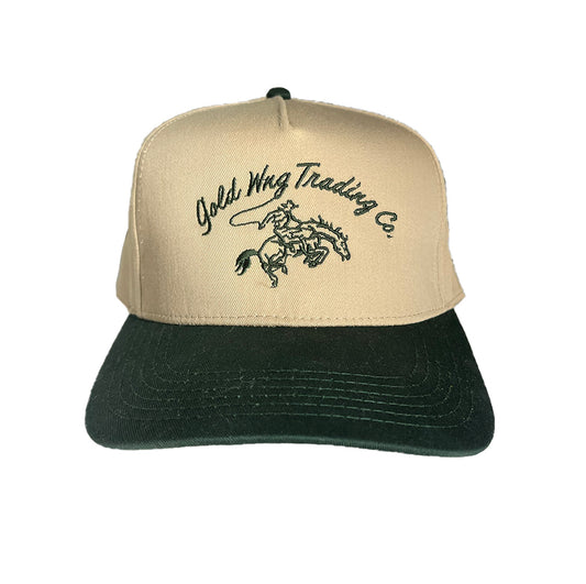 Staple Hat - Khaki/Forest Green