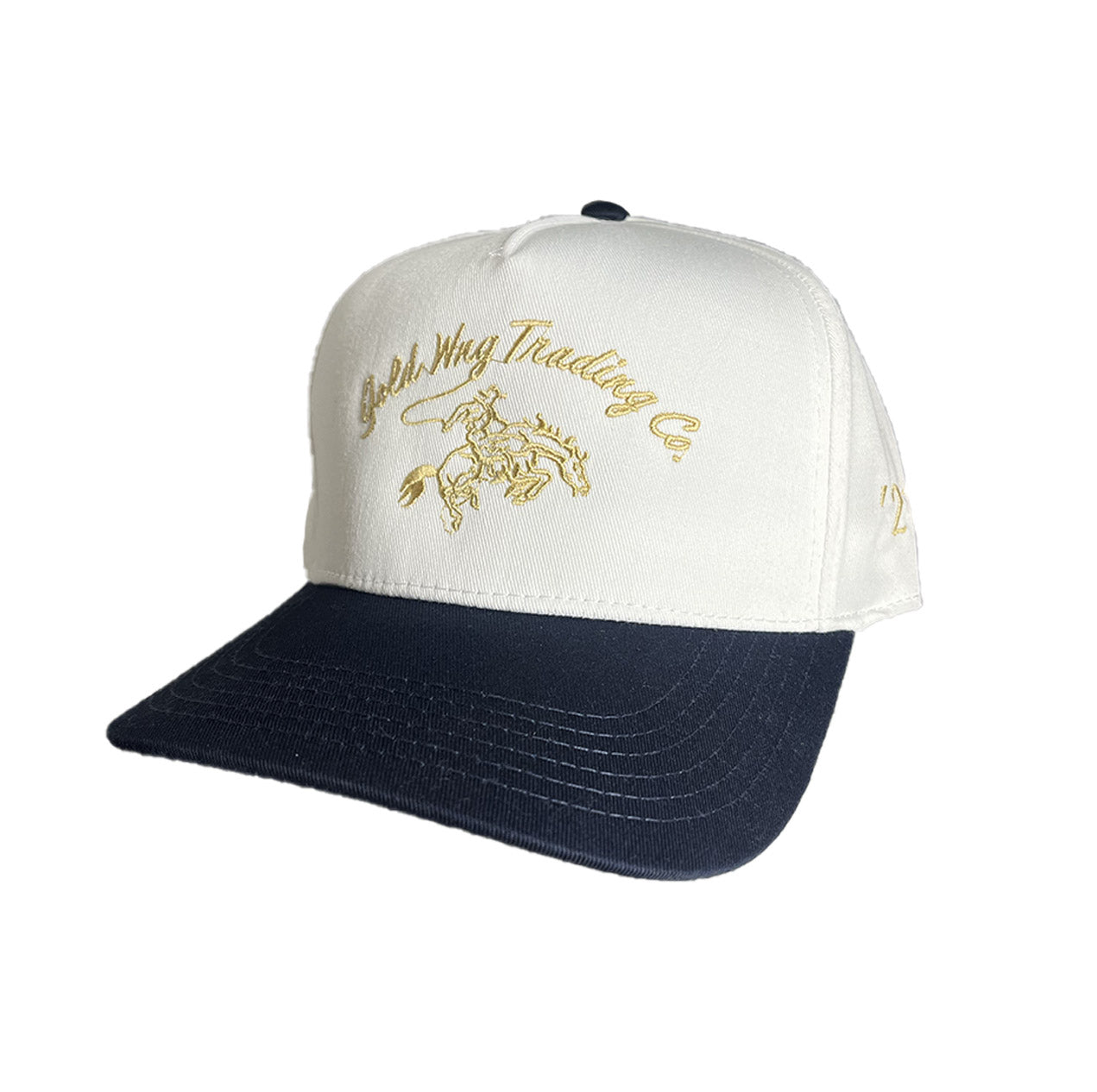 Staple Hat - White/Navy/Gold