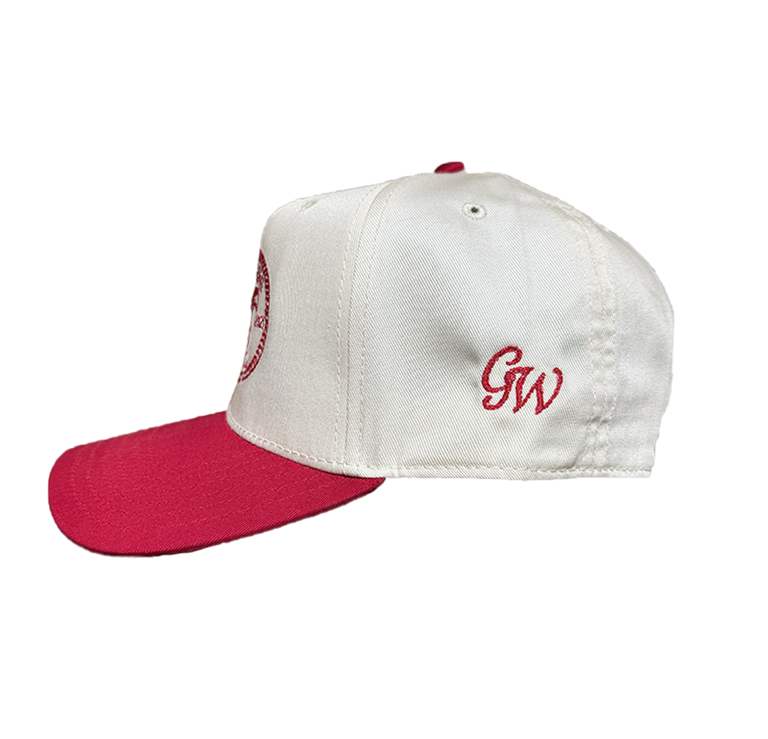 Lasso Hat / Red & Off-White