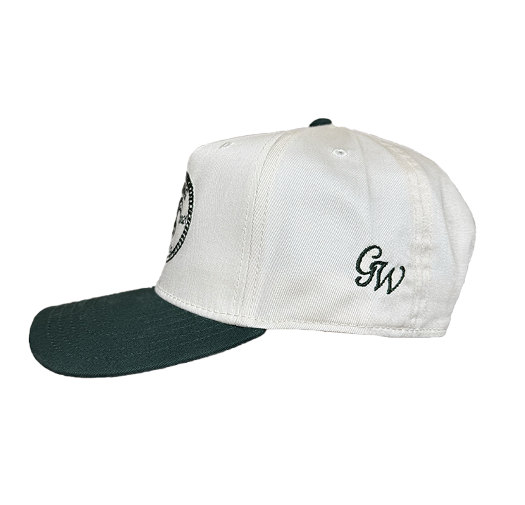 Lasso Hat / Forest Green & Off-White