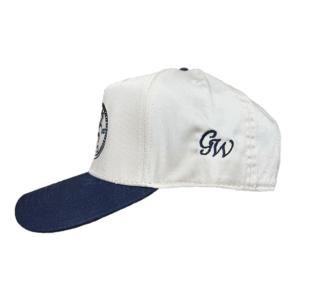 Lasso Hat / Navy & Off-White