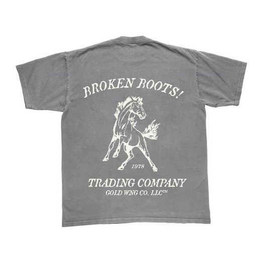 Broken Boots Tee in Cement