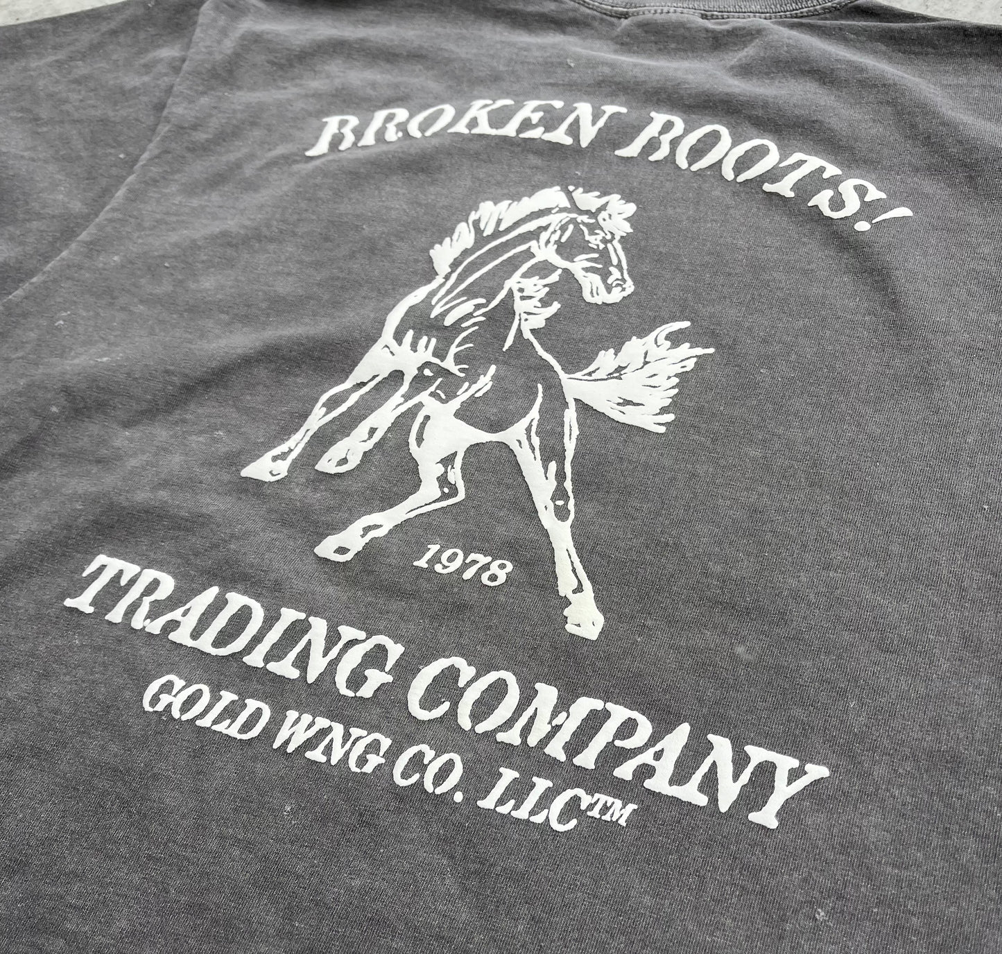 Broken Boots Tee in Cement