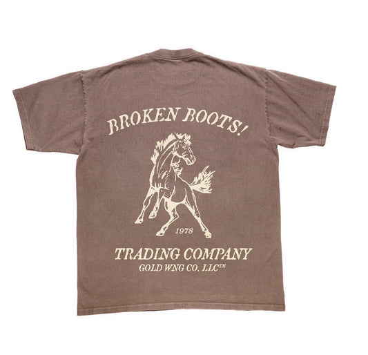 Broken Boots Tee in Mocha