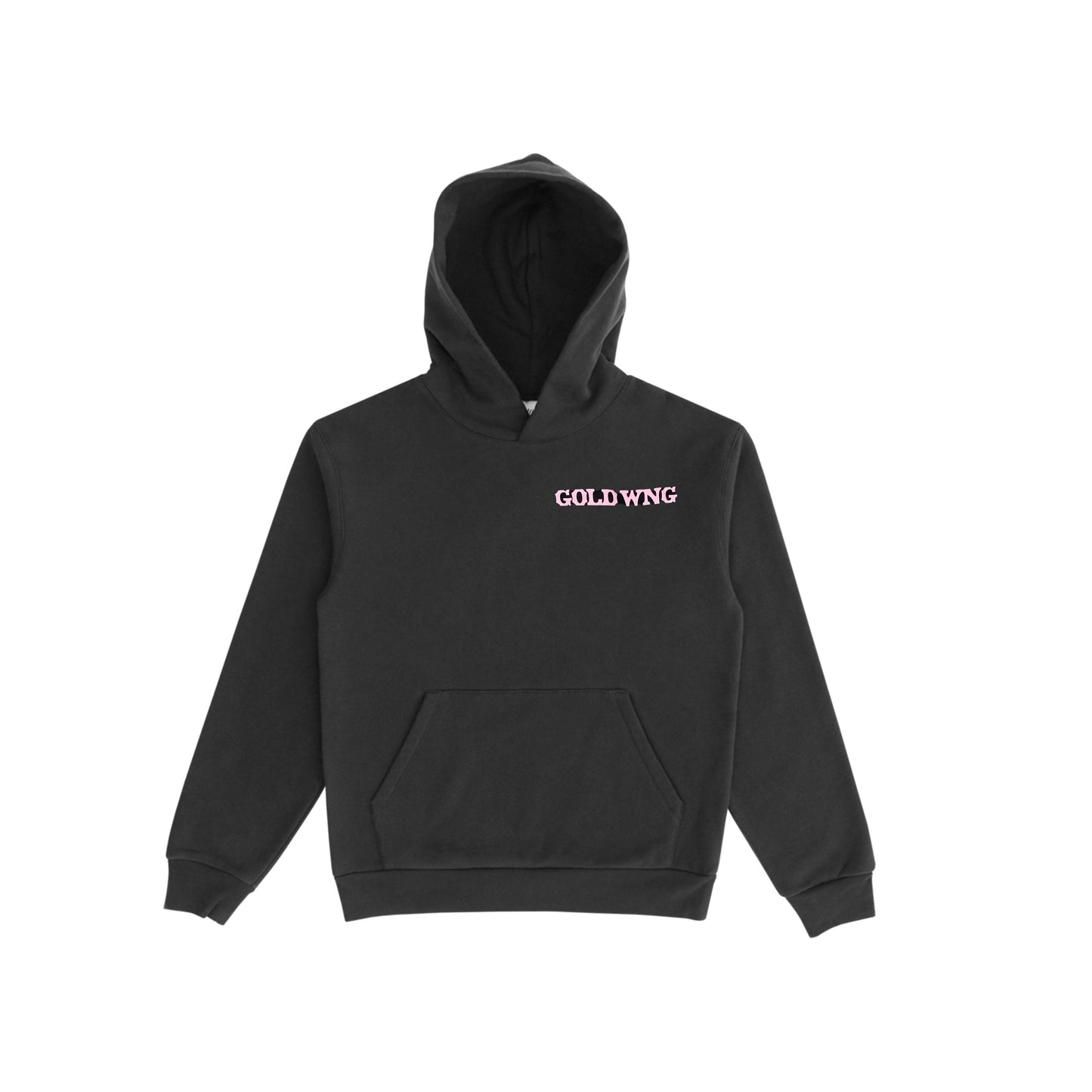 Circle Logo Hoodie in Black & Pink