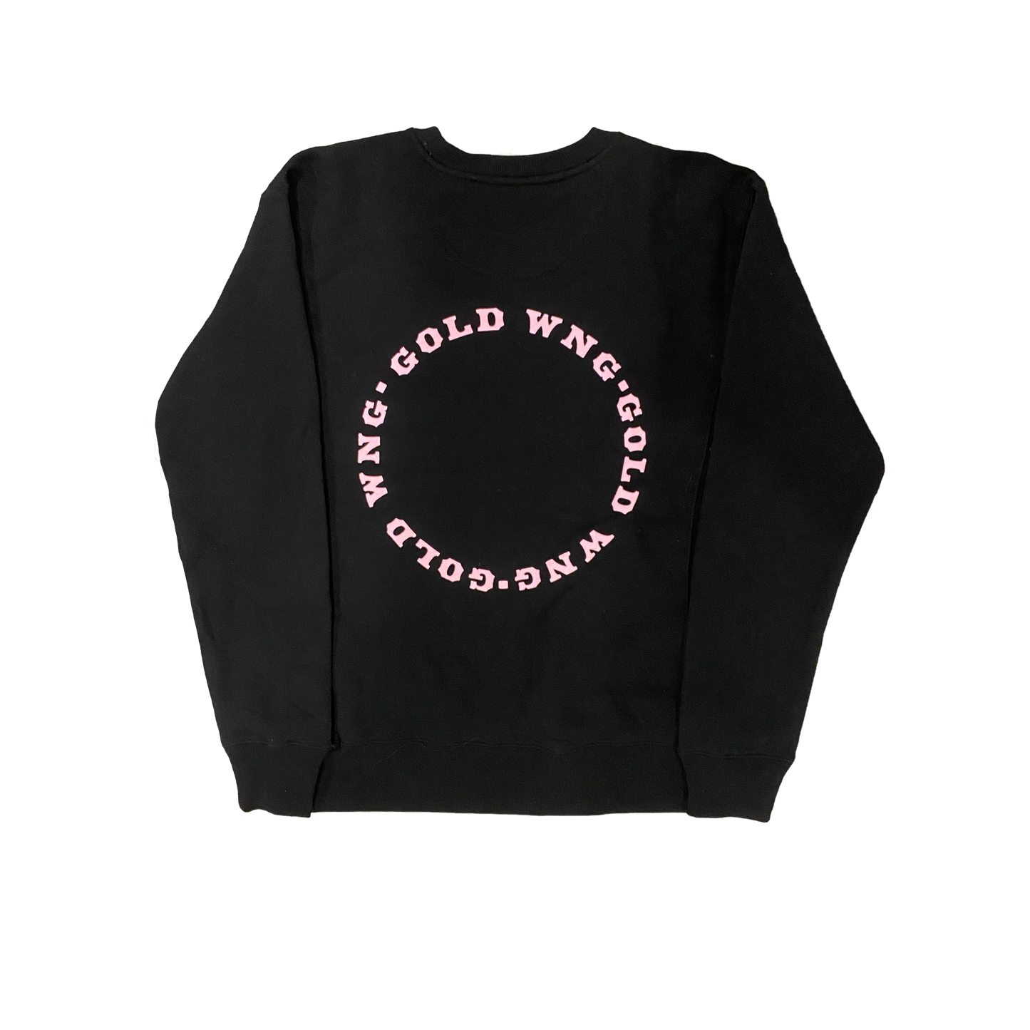 Logo Crewneck in Black & Pink
