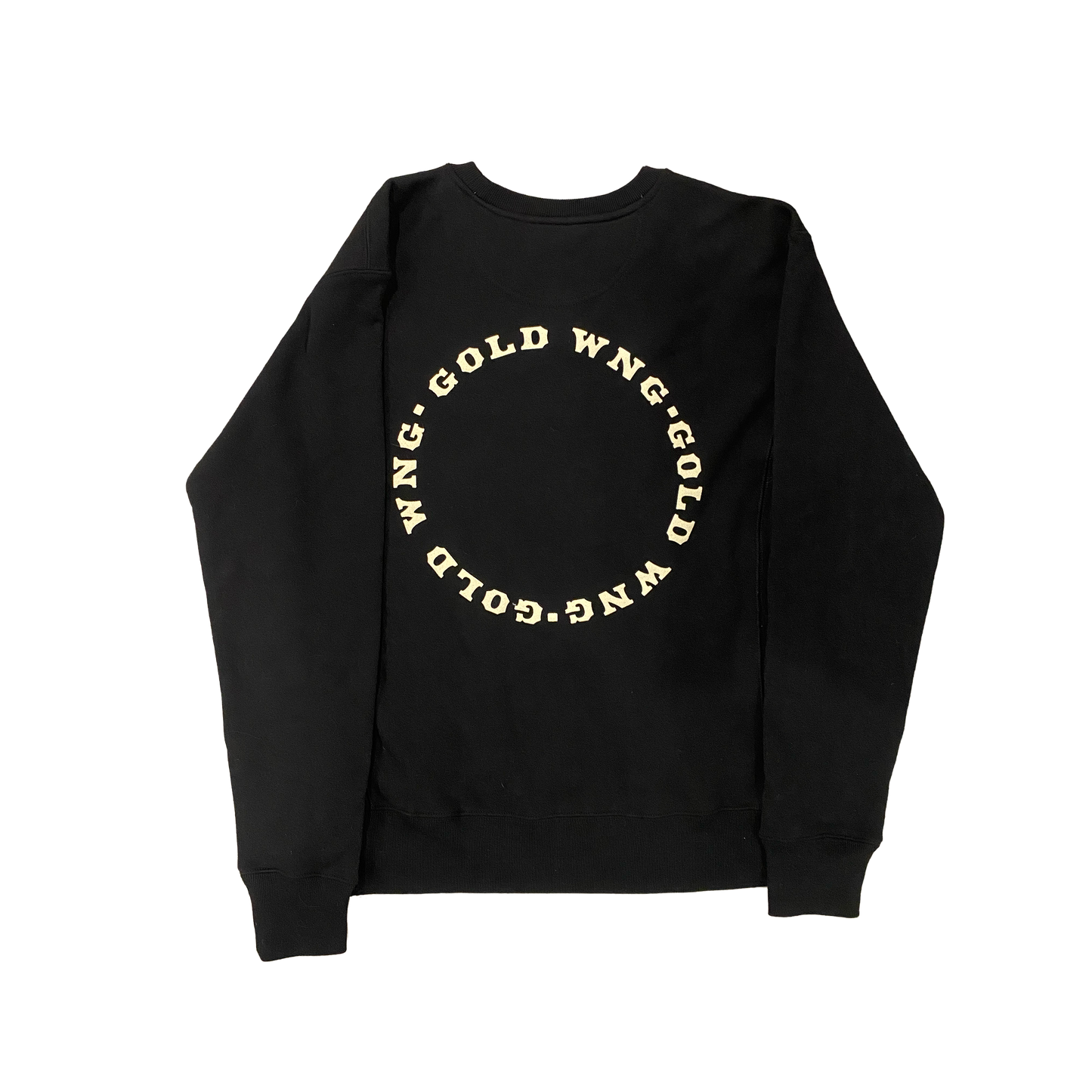 Circle Logo Crewneck in Black & Ivory
