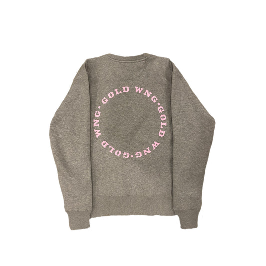 Circle Logo Crewneck Dark Grey & Pink