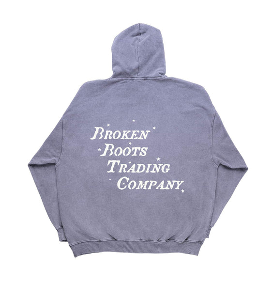 Broken Boots Hoodie in Magnet Gray